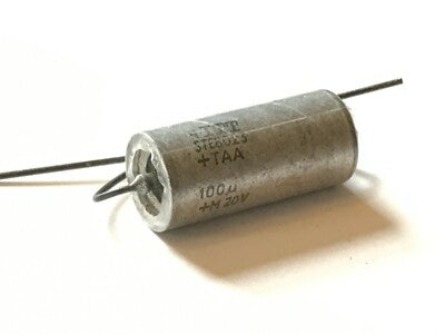 ITT BEST QUALITY SOLID TANTALUM AXIAL CAPACITOR TAA 100uF 20v fcb16.10