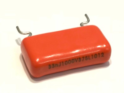 .033UF 1000V 33nF ORANGE DIPPED MKP POLYPROPYLENE CAPACITOR (x1) fd1k3