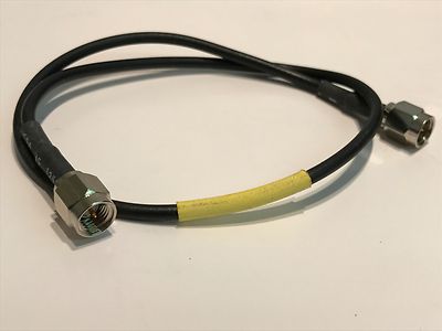 SMA MALE TO SMA PLUG ON 32CM OF THIN RG174 COAX BY MARCONI TOP QUALITY ae1y28
