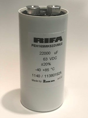 22000UF 63V KEMET / RIFA PEH169MK522VMU2 BEST QUALITY INDUSTRY CAPACITOR ac1f26