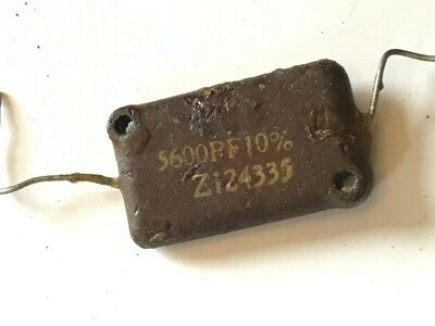 5600pF 350V 10% VINTAGE TCC MICA CAPACITOR (x1) fd6d25