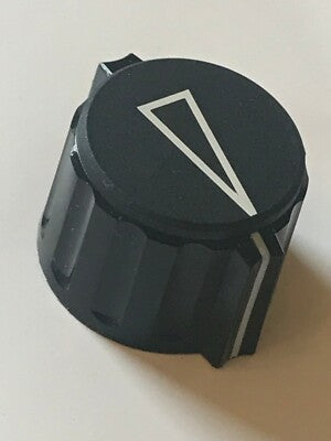 LOVELY QUALITY BULGIN BLACK 28MM ARROW HEAD POINTER CONTROL COLLET KNOB bsb2d3