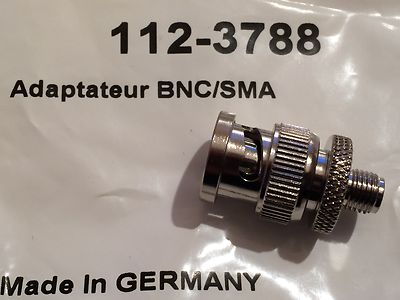 PREMIUM QUALITY 50 OHM BNC MALE TO SMA FEMALE RF ADAPTOR fd6j21