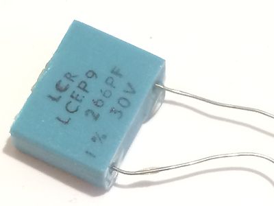 266pF 30V 1% LCR EXTENDED FOIL BOX POLYSTYRENE EP9 CAPACITOR fbb28.29