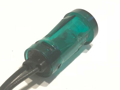 GOOD QUALITY 240V 12MM PUSH FIT WIRE ENDED MAINS NEON GREEN (X1) ac1f11
