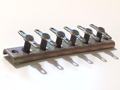 6 WAY CERAMIC STAND-OFF TAG TERMINAL CONNECTION STRIP JACKSON BROS (x1) fbb22U