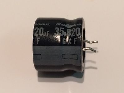 820UF 35V RADIAL RUBYCON GFX 105 TEMP CAPACITOR LOW ESR fd7j1