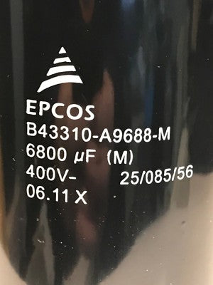 6800UF 400V EPCOS B43310-A9688-M BEST QUALITY INDUSTRY CAPACITOR ad1h7