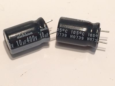 10UF 400V 105°C TOP SPEC ELECTROLYTIC RADIAL CAPACITOR fab11