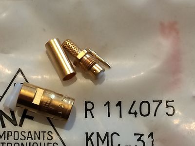 RADIALL R114075 PREMIUM QUALITY 50 OHM SMB STRAIGHT CRIMP MALE CONNECTOR fd7L32
