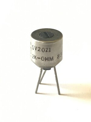 AB TYPE 'S' SV2021 MINIATURE VARIABLE CARBON TRACK RESISTOR 2K OHM fd6d1