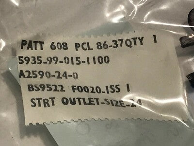 AMPHENOL MARINE PCL 608 STRAIGHT OUTLET SIZE 24.0 A2590-24-0 (x1) ad1*4