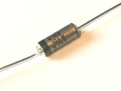 AVX BEST MILITARY QUALITY SOLID TANTALUM AXIAL CAPACITOR 10uF 35V fd5f55