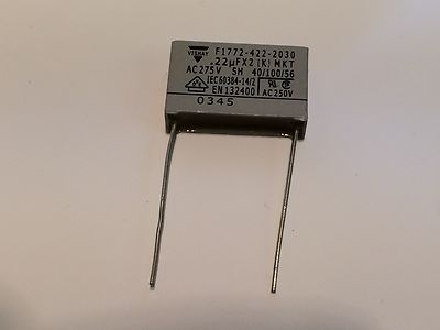 0.22uFx2 275VAC MAINS SUPPRESSION FILTER CAPACITOR blb42