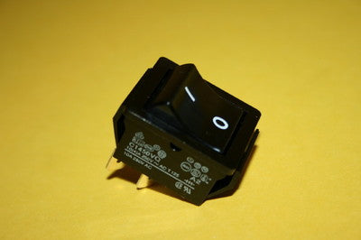 DOUBLE POLE 250V 10A STANDARD ROCKER SWITCH BLACK fd4L
