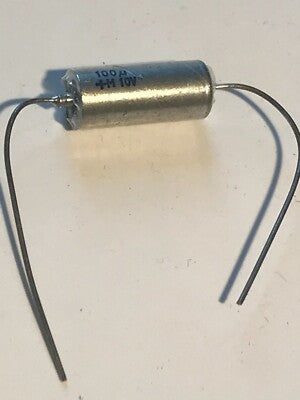 ITT MILITARY QUALITY SOLID TANTALUM AXIAL CAPACITOR 100uF 10v 10% ad1f11