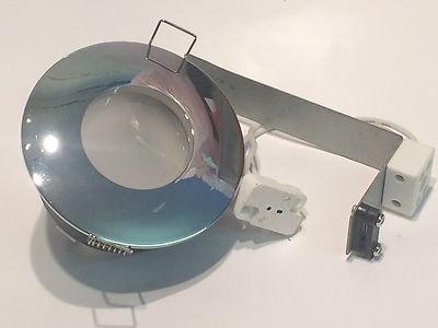 IP65 RATED LOW VOLTAGE POLISHED CHROME DIE CAST FIXED DOWN LIGHT FITTING afp5b