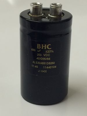 680UF 250V KEMET BHC ALS30A681DB250 BEST QUALITY INDUSTRIAL CAPACITOR ad2L24