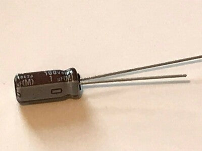 ELNA 1UF 100V 105°C TEMPERATURE TOP SPEC ELECTROLYTIC RADIAL CAPACITOR fd5f96