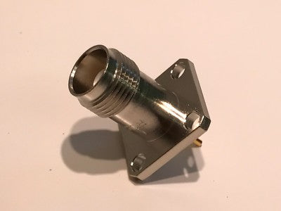 4 HOLE CHASSIS MOUNT FLAT BACK FEMALE TNC PANEL SOCKET ROSENBERGER fd5g37