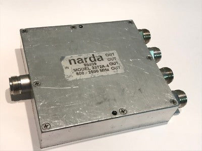 NARDA 3372A-4 N TYPE 4 WAY RF 30W POWER DIVIDER 800MHz - 2500MHz ac1b41