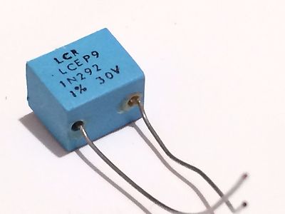 1.292nF 30V 1% LCR EXTENDED FOIL BOX POLYSTYRENE EP9 CAPACITOR fbb29.19