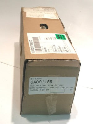 CFR-25JT-52-18R YAGEO CARBON FILM RESISTOR 18 OHM 5% 0.25W x 5000pcs ac1e2