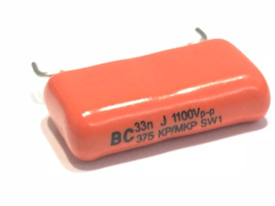 .033UF 1100V 33nF BC ORANGE DIPPED MKP POLYPROPYLENE CAPACITOR (x1) fd1d16