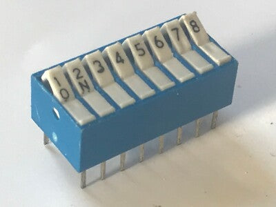 8 WAY DIL PCB MOUNT DUAL IN LINE DIP SWITCH PREMIUM QUALITY BY EECO fba29