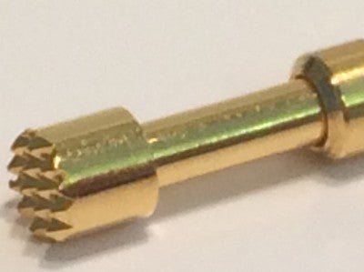 INGUN GKS-113 SERRATED FACE SPRING LOADED PIN TEST POINT GOLD PROBE (x3) fbb22.4