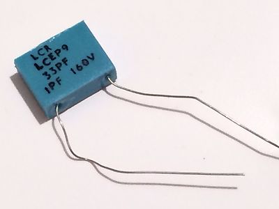 33pF 160V 3% LCR EXTENDED FOIL BOX POLYSTYRENE EP9 CAPACITOR fbb29.22