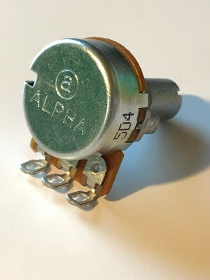 GOOD QUALITY ALPHA MINI 17MM 250K LOG SOLDER LUG POTENTIOMETER A250K ad1J61