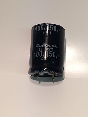 150UF 400V 105 TEMP RUBYCON RADIAL CAPACITOR fba24a