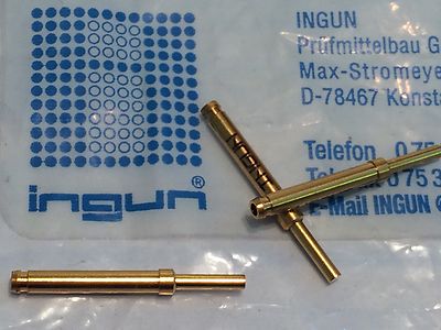 INGUN GKS-113 SPRING LOADED PIN TEST POINT GOLD PROBE (x5) fbb22.2