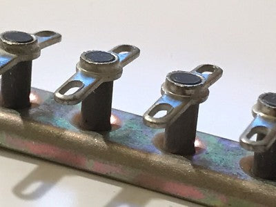 6 WAY CERAMIC STAND-OFF TAG TERMINAL CONNECTION STRIP JACKSON BROS (x1) fbb22U
