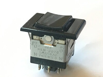 NIHON MLW-3028 DPDT MOMENTARY SPRUNG BIAS CENTRE OFF ROCKER SWITCH fd7m83