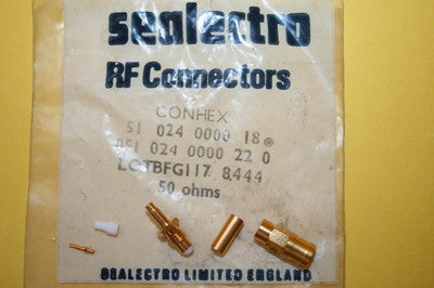 SEALECTRO 051-024-0000-22-0 50 OHM SMB MALE FOR RG174, 179 ETC CABLE (x1) fd7L44