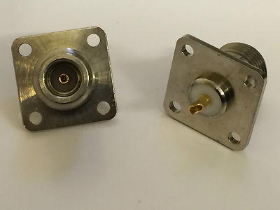 N TYPE SOCKET 4 HOLE CHASSIS FEMALE - BEST PREMIUM QUALITY ROSENBERGER blb40
