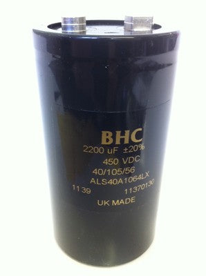 2200UF 450V BHC ALS40A1064LX BEST QUALITY INDUSTRIAL CAPACITOR fd3j16