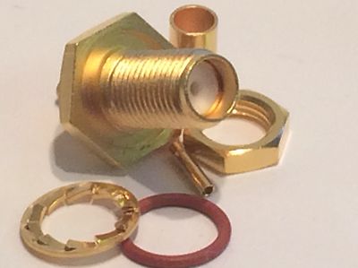 SMA CABLE CRIMP FEMALE BULKHEAD FOR RG174 RG188 RG316 SUHNER 22651748 fd7e31