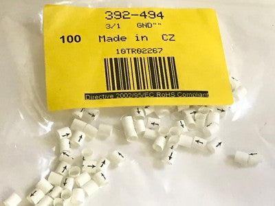 HEAT SHRINK CABLE MARKERS EARTH GROUND PACK 100, 392-494 fd5d8
