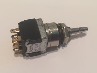 SMALL HIGH QUALITY LATCHING DOUBLE POLE FOOT OR PANEL SWITCH fbb15a32