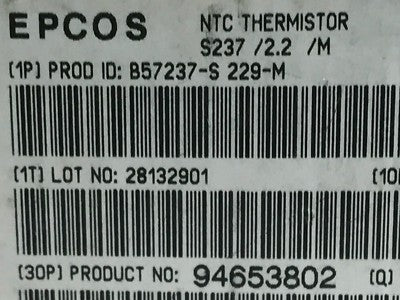 NTC 2.2 IN RUSH CURRENT LIMIT THERMISTOR EPCOS B57237-S229-M 2.2R 7A (x1) ad1h3