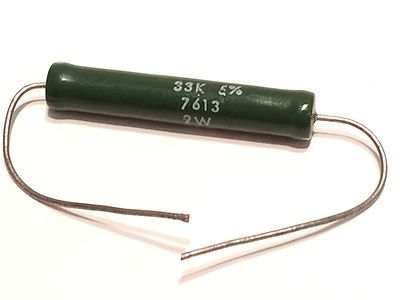 33K Ohm 9W ERG VINTAGE ERG WIRE WOUND RESISTOR fd6g12