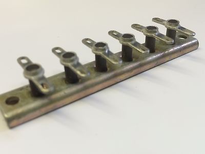 6 WAY CERAMIC STAND-OFF TAG TERMINAL CONNECTION STRIP JACKSON BROS (x1) fbb22U