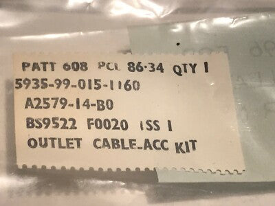 AMPHENOL MARINE PCL 608 OUTLET ACCESSORY KIT SIZE 14.B A2579-14-B0 (x1) ad1*9