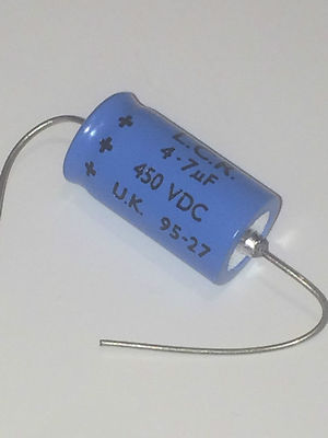 4.7uF 450V LCR AXIAL ELECTROLYTIC AUDIO GRADE CAPACITOR fbb29.6
