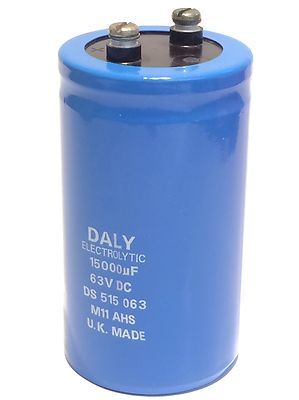 15000UF 63V HI RIPPLE DALY VINTAGE ELECTROLYTIC POWER CAPACITOR fd5h2