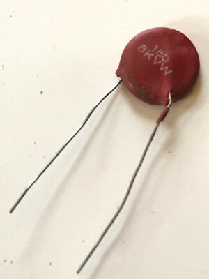 180pF 8Kv VINTAGE DISC CERAMIC CAPACITOR (x1) fd6d21