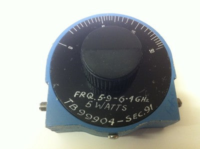 ARRA 0 TO 30dB 5.9 - 6.4 Ghz ROTARY VARIABLE RF ATTENUATOR ae1y7